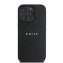 Guess Grained Ring MagSafe - Case iPhone 16 Pro Max (black)