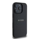 Guess Grained Ring MagSafe - Case iPhone 16 Pro Max (black)