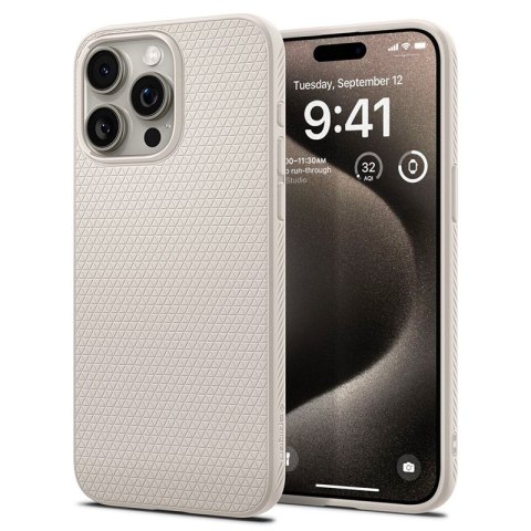 Spigen Liquid Air - Case for iPhone 15 Pro Max (Natural Titanium)