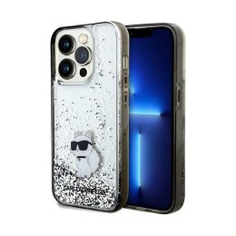 Karl Lagerfeld Liquid Glitter Choupette - Case for iPhone 14 Pro Max (Transparent)