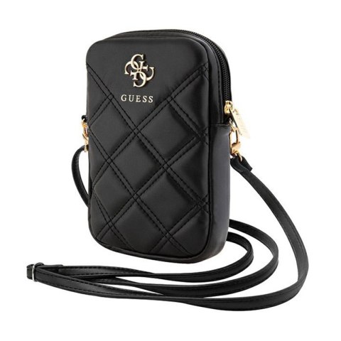 Guess Zip Quilted 4G - Phone bag (black)