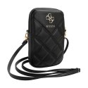 Guess Zip Quilted 4G - Phone bag (black)