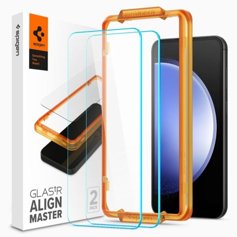 Spigen Alm Glas.TR 2-Pack - Tempered glass for Samsung Galaxy S23 FE (Clear)