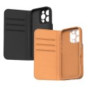 Moshi Overture MagSafe - 3-in-1 Leather Flip Case for iPhone 16 Pro (Charcoal Black)