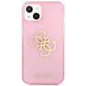 Guess Glitter 4G Big Logo - Case for iPhone 13 mini (Pink)