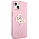 Guess Glitter 4G Big Logo - Case for iPhone 13 mini (Pink)