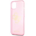 Guess Glitter 4G Big Logo - Case for iPhone 13 mini (Pink)