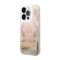 Guess Liquid Glitter Paisley - Case for iPhone 14 Pro Max (gold)