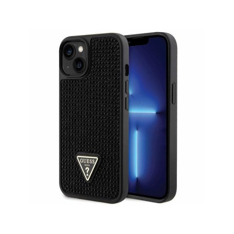 Guess Rhinestone Triangle - Case for iPhone 14 Case (Black)