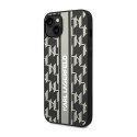 Karl Lagerfeld Monogram Stripe - Case for iPhone 14 (Grey)