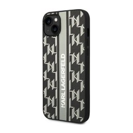 Karl Lagerfeld Monogram Stripe - Case for iPhone 14 (Grey)