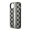 Karl Lagerfeld Monogram Stripe - Case for iPhone 14 (Grey)