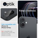 Spigen Optik GLAS.TR Camera Protector 2-Pack - Lens Protector for iPhone 16 / 16 Plus (2 pcs) (Black)