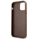 Guess 4G Metal Gold Logo - Case for iPhone 12 / iPhone 12 Pro (brown)