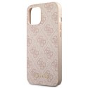 Guess 4G Metal Gold Logo - Case for iPhone 12 / iPhone 12 Pro (pink)