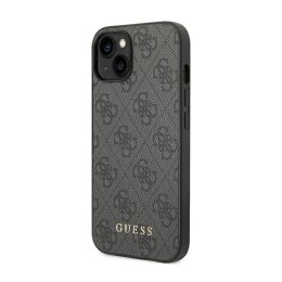 Guess 4G Metal Gold Logo - Case for iPhone 14 (Grey)