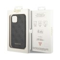 Guess 4G Metal Gold Logo - Case for iPhone 14 (Grey)