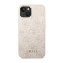 Guess 4G Metal Gold Logo - Case for iPhone 14 (Pink)