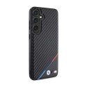 BMW Carbon Tricolor Line MagSafe - Case for Samsung Galaxy S24 (Black)