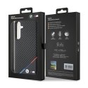 BMW Carbon Tricolor Line MagSafe - Case for Samsung Galaxy S24 (Black)