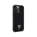 Guess Rhinestone Triangle - Case for iPhone 14 Pro Max Case (Black)