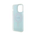 Guess IML Iridescent MagSafe - Case for iPhone 15 Pro (Turquoise)