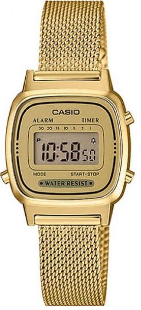 CASIO VINTAGE Mod. ICONIC MINI STEEL GOLD MESH