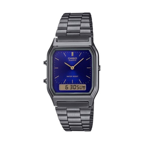 CASIO VINTAGE Mod. EDGY COLLECTION GUN METAL - NIGHT BLUE