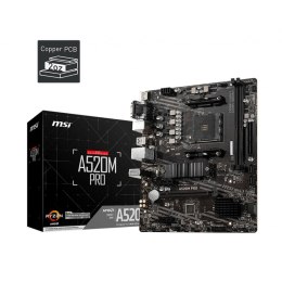 Motherboard MSI A520M PRO AMD A520 AMD AM4