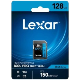 Micro SD Memory Card with Adaptor Lexar LSD0800P128G-BNNNG 128 GB