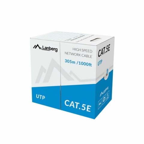 UTP Category 5e Rigid Network Cable Lanberg LCU5-10CC-0305-B Blue 305 m