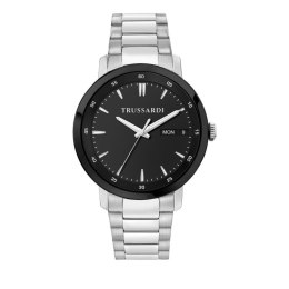 Men's Watch Trussardi R2453147015 Black Silver (Ø 41 mm)