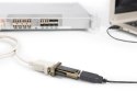 Konwerter / Adapter USB-A 2.0 męski do RS232 (DB9) męski | Chipset FTDI FT232RNL | Mocowanie na śruby | z dodatkowym kablem 0.8m