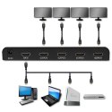 Aktywny rozdzielacz Splitter 4 x HDMI 4K x 2K | 6Gb/s | 60Hz