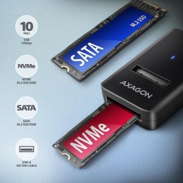 ADM2-AM Adapter USB3.2 Gen 2 M.2 NVMe/SATA SSD 10Gbps 10cm USB-A cable