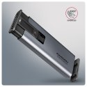 EEM2-SD2 Obudowa zewnętrzna aluminiowa bezśrubowa USB-A/C 3.2 Gen2 M.2 NVMe/SATA display LCD