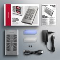 EEM2-20GD Obudowa zewnętrzna aluminiowa USB-C 3.2 Gen2x2, Dual NVMe M.2 SSD 20gbps, Clone Master