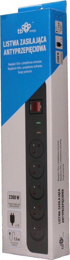 Energy Listwa Antyprzepięciowa x5,1.5m