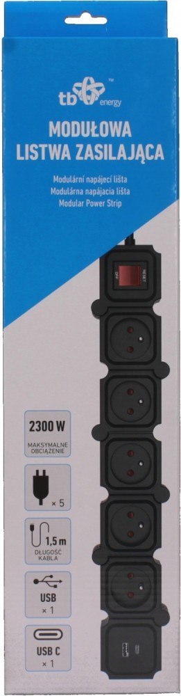 Energy Modułowa Listwa Zasilająca 1,5m