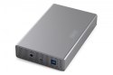 Obudowa USB 3.0 na dysk SSD/HDD 2.5" oraz 3.5" SATA III max. 16 TB z zasilaczem, aluminiowa