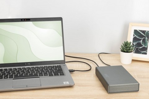 Obudowa USB 3.0 na dysk SSD/HDD 2.5" oraz 3.5" SATA III max. 16 TB z zasilaczem, aluminiowa