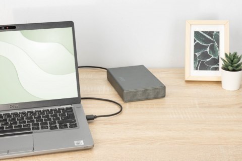 Obudowa USB 3.0 na dysk SSD/HDD 2.5" oraz 3.5" SATA III max. 16 TB z zasilaczem, aluminiowa