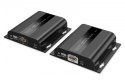 Przedłużacz (extender) po skrętce kat.6 HDMI 4K/60Hz przez IP 1G lub do 120m/200m z PoE, max. 253 odbiorniki, sterowanie IR - ze