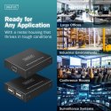 Przedłużacz (extender) po skrętce kat.6 USB 2.0 do 150m, 4x USB-A do 480 Mbps, 1x RJ45 (Gigabit Ethernet) - zestaw (odbiornik/na