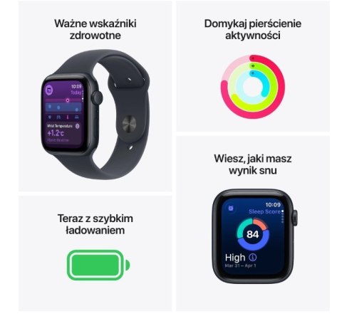 Watch SE 3 GPS koperta 40 mm z aluminium w kolorze północy, pasek sportowy w kolorze północy - rozmiar M/L