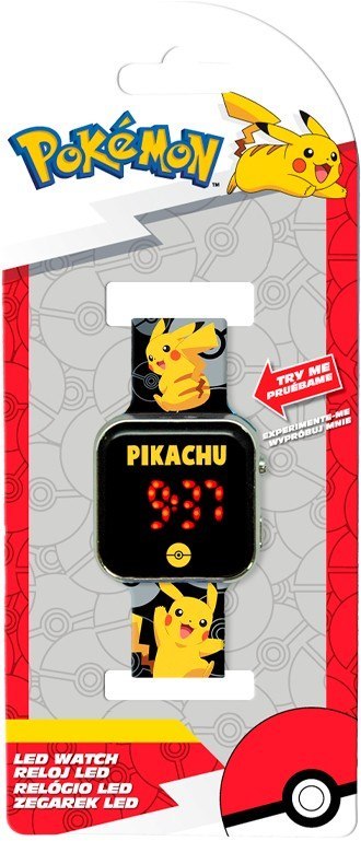 Zegarek LED z kalendarzem Pokemon