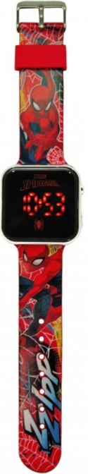 Zegarek LED z kalendarzem Spiderman