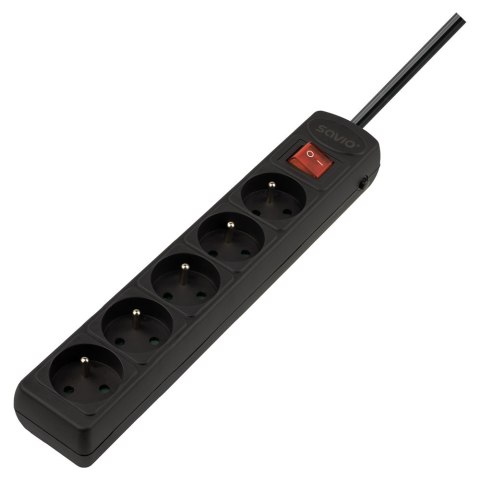 Listwa przeciwprzepięciowa automatyczna 5 gniazd, 5m LZ-18