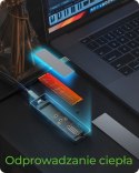 Obudowa dysku IB-1826MCL-CU31 M.2 NVMe i SATA obudowa, RGB lighting, USB 3.2 Gen 2, 10 Gbps