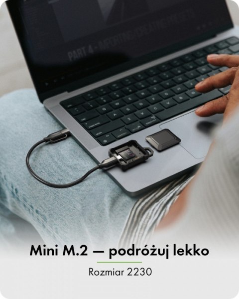 Obudowa mini IB-1601MP-CU31 Mini M.2 NVMe obudowa dla M.2 2230